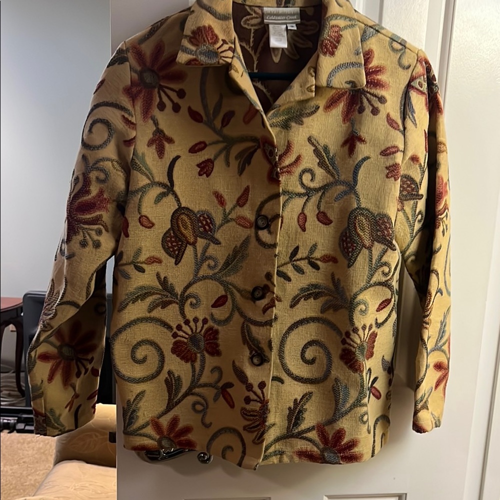 Coldwater Creek Multicolor Floral Blazer